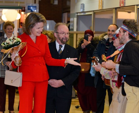Queen Mathilde visits Queen Fabiola University Children's Hospital in Brussels, Belgium - 06 Dec 2019