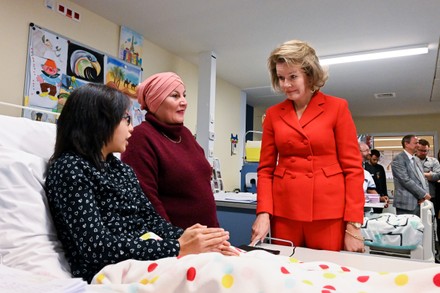 Queen Mathilde visits Queen Fabiola University Children's Hospital in Brussels, Belgium - 06 Dec 2019
