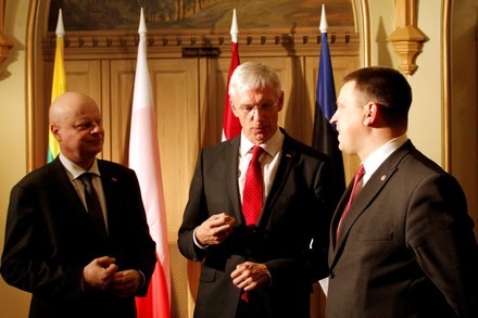 Polish and Baltic Prime Ministers meeting in Riga, Latvia - 06 Dec 2019
