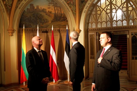Polish and Baltic Prime Ministers meeting in Riga, Latvia - 06 Dec 2019