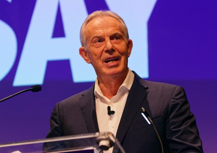 Rt Hon Tony Blair Former Labour Editorial Stock Photo - Stock Image