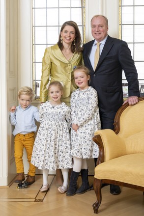 Prince Carlos de Bourbon de Parma and Princess Anne Marie de Bourbon's Family Christmas card photograph - 03 Nov 2019