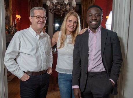 Reggie Nelson. Picture - Mark Large....15.11.18 Quintin And Elizabeth Price With Reggie Nelson. A Determined Reggie Door-knocked His Way To A Top Job In The City By Googling ¿¿richest Area In London¿¿ And Came Up With Gloucester Road In Kensington Th