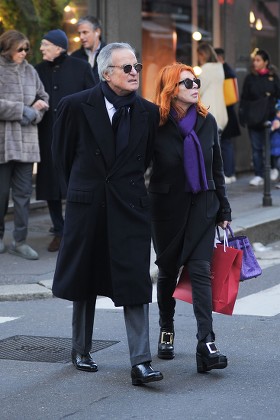 Giuliano Adreani and Cicci Adreani out and about, Milan, Italy - 12 Dec 2019