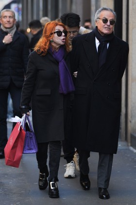 Giuliano Adreani and Cicci Adreani out and about, Milan, Italy - 12 Dec 2019