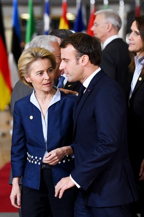 Ursula Von Der Leyen Emmanuel Macron Editorial Stock Photo - Stock ...