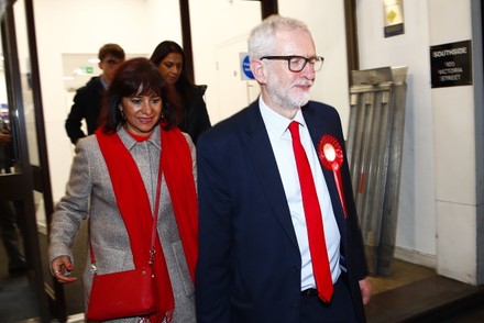 Jeremy Corbyn leaves Labour party headquarters, London, UK - 13 Dec 2019