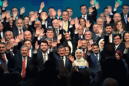 Former Turkish prime minister Ahmet Davutoglu forms a new party in Ankara, Turkey - 13 Dec 2019