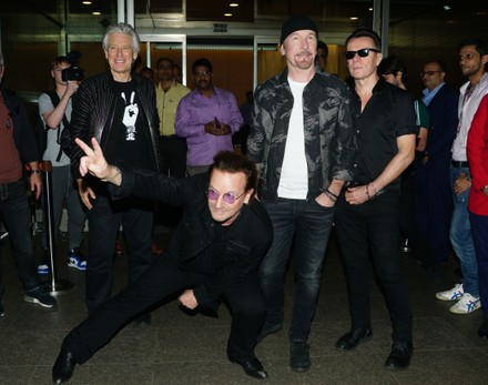 U2 arrive in Mumbai, India - 12 Dec 2019