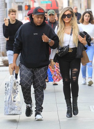 Kyle Massey and Hana Giraldo out and about, Los Angeles, USA - 14 Dec 2019