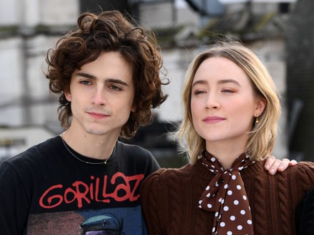 Timothee Chalamet Saoirse Ronan Editorial Stock Photo - Stock Image ...