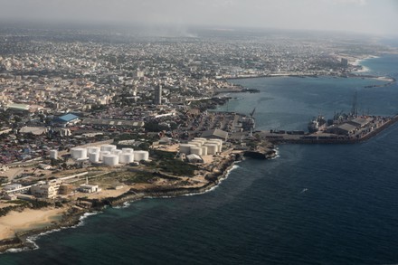 Aerial View Picture Shows Mogadishu International Editorial Stock Photo 