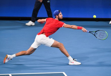 Karen Khachanov Team Russia Action During Editorial Stock Photo - Stock ...