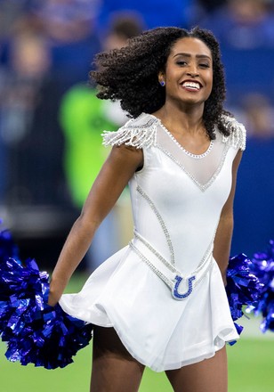 Indianapolis Colts Cheerleaders Perform During Nfl Editorial Stock