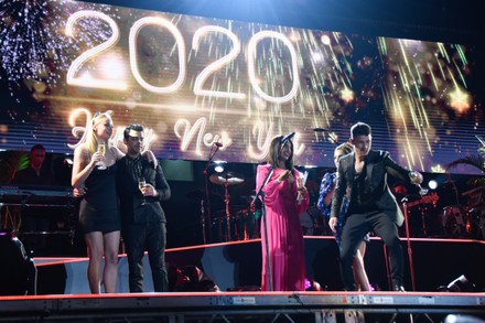 Jonas Brothers New Year's Eve concert, Fontainebleau Poolside, Miami, Florida, USA - 31 Dec 2019