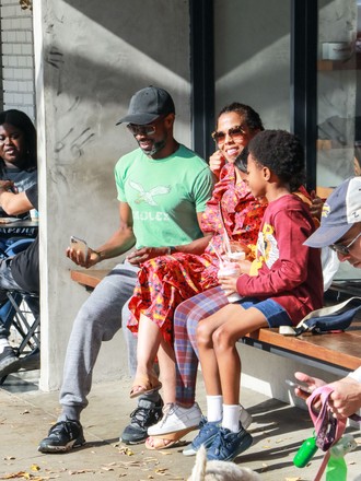 Sean Patrick Thomas and Aonika Laurent out and about, Los Angeles, USA - 05 Jan 2020