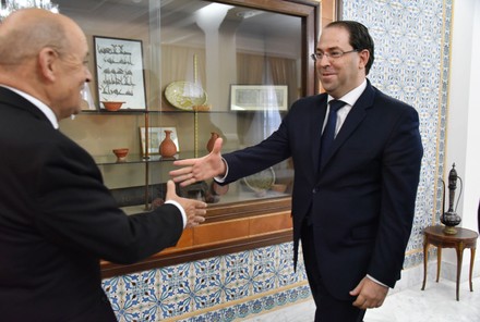 French Foreign Affairs Minister Jean-Yves Le Drian visit to Tunisia - 09 Jan 2020