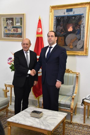 French Foreign Affairs Minister Jean-Yves Le Drian visit to Tunisia - 09 Jan 2020