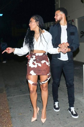 Ayesha Curry and Stephen Curry out and about, Los Angeles, USA - 10 Jan 2020