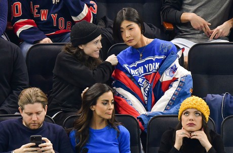 Celebrities at New Jersey Devils v New York Rangers NHL Ice Hockey match, Madison Square Garden, New York, USA - 09 Jan 2020