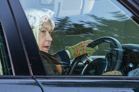 Queen Elizabeth Ii Driving On Public Editorial Stock Photo - Stock ...