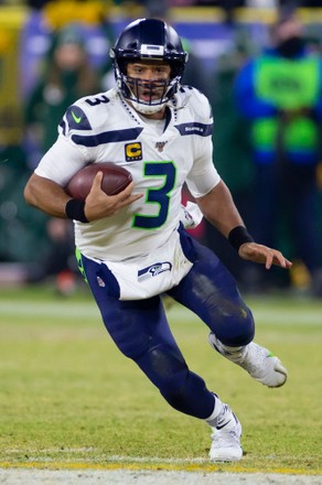 January 12, 2020: Seattle Seahawks wide receiver D.K. Metcalf #14 walks off  the field at halftime of the NFL Football game between the Seattle Seahawks  and the Green Bay Packers at Lambeau