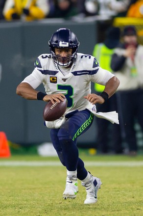 January 12, 2020: Seattle Seahawks wide receiver D.K. Metcalf #14 walks off  the field at halftime of the NFL Football game between the Seattle Seahawks  and the Green Bay Packers at Lambeau