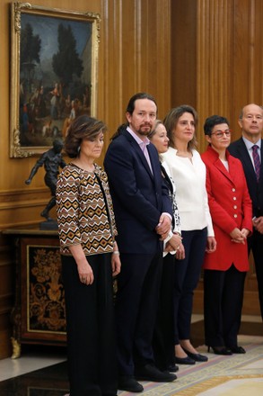 New Spanish government swearing-in ceremony, Madrid, Spain - 13 Jan 2020
