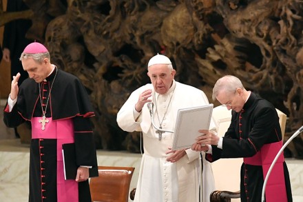 Pope Francis weekly general audience, Vatican City, Italy - 15 Jan 2020