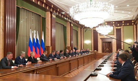 Mikhail Mishustin, Dmitry Medvedev, Moscow, Russian Federation - 17 Jan 2020