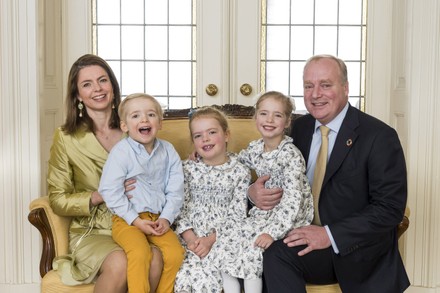 Prince Carlos de Bourbon family Christmas card photo session, The Hague, The Netherlands - 03 Nov 2019