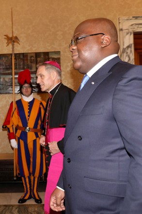 President of the Democratic Republic of the Congo audience with the Pope, Vatican City, Rome, Italy  - 17 Jan 2020