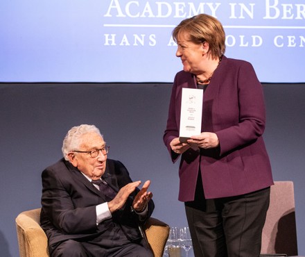 Henry Kissinger Prize awarded to Chancellor Angela Merkel, Berlin, Germany - 21 Jan 2020
