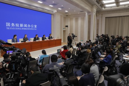 Press conference on new coronavirus-related pneumonia, in Beijing, China - 22 Jan 2020