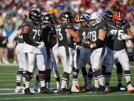 Afc Allstar Players Have Team Huddle Editorial Stock Photo - Stock Image