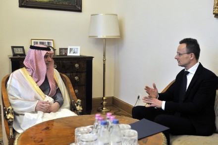 Saudi Minister of State for Foreign Affairs Adel al-Jubeir in Hungary, Budapest - 24 Jan 2020