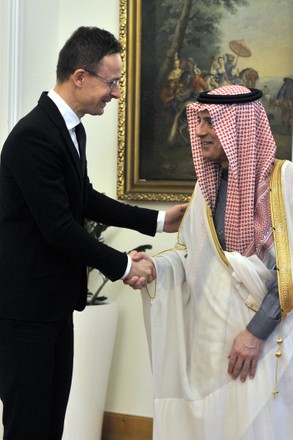 Saudi Minister of State for Foreign Affairs Adel al-Jubeir in Hungary, Budapest - 24 Jan 2020