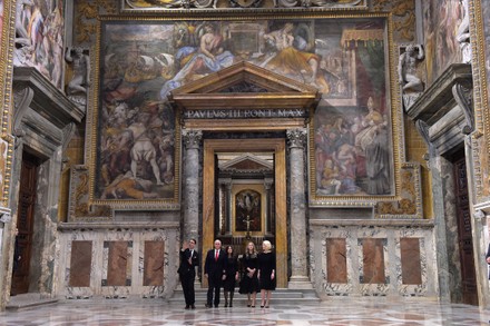 US Vice President Mike Pence papal audience, Vatican City, Italy - 24 Jan 2020