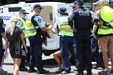 Police Arrest Naked Woman Protester End Editorial Stock Photo - Stock ...