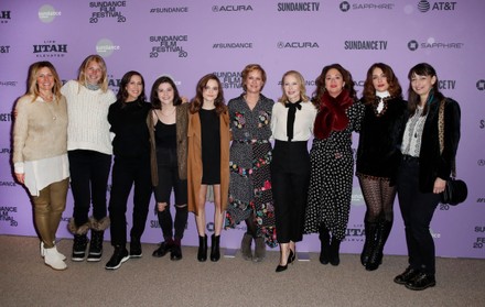 Amy Nauiokas, Mandy Beckner, Miriam Shor, Molly Brown, Oona Laurence, Anne Carey, Amy Ryan, Director Liz Garbus, Lola Kirke and Anne Nikitin arrive for the premiere of 'Lost Girls' at the 2020 Sundance Film Festival in Park City, Utah, USA, 28 January 2020. The festival runs from the 22 January to 02 February 2020.