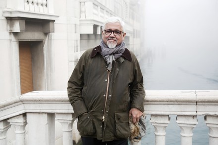 Writer Amitav Ghosh photoshoot, Venice, Italy - 29 Jan 2020