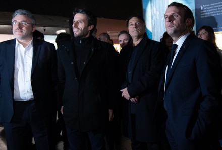 Emmanuel Macron visits the exhibition at Angouleme comics festival 2020, France - 30 Jan 2020