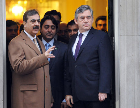 Pakistani Prime Minister Yousaf Raza Gillani meeting Prime Minister Gordon Brown, 10 Downing Street, London, Britain - 03 Dec 2009