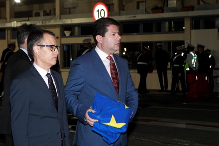 Gibraltar holds ceremony to bid Europe farewell, Spain - 01 Feb 2020