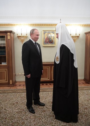 Russian President Putin and Patriarch Kirill meet in Moscow, Russian Federation - 01 Feb 2020