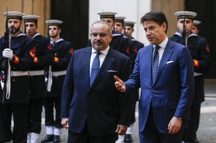 Italian PM Conte meets Bahrain's Crown Prince al-Khalifa, Rome, Italy - 03 Feb 2020