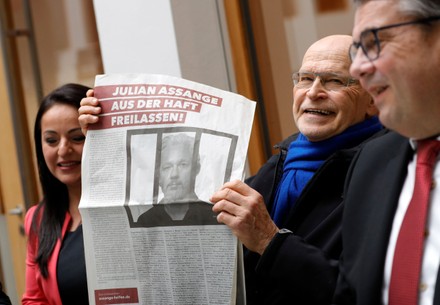 Appeal for the release of Julian Assange, Berlin, Germany - 06 Feb 2020