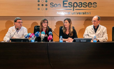 A British family is admitted in Son Espases Hospital for coronavirus, Palma De Mallorca, Spain - 08 Feb 2020