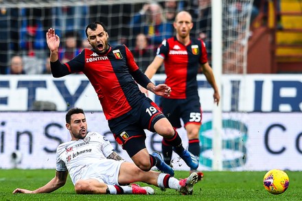 Genoa CFC Vs Cagliari Calcio Editorial Image - Image of player