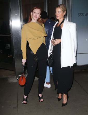 Carolyn Murphy and Karen Elson out and about, New York Fashion Week, USA - 10 Feb 2020